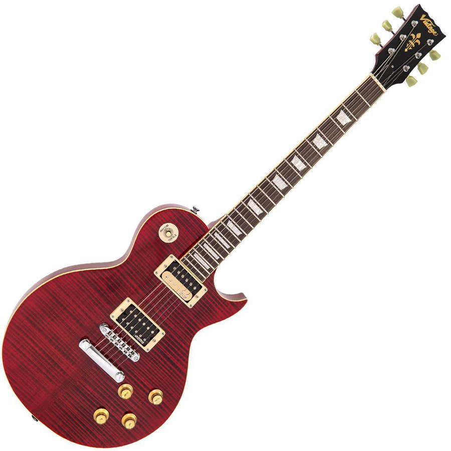 V100Twr Acero fiammato con sfumatura rosso vino
