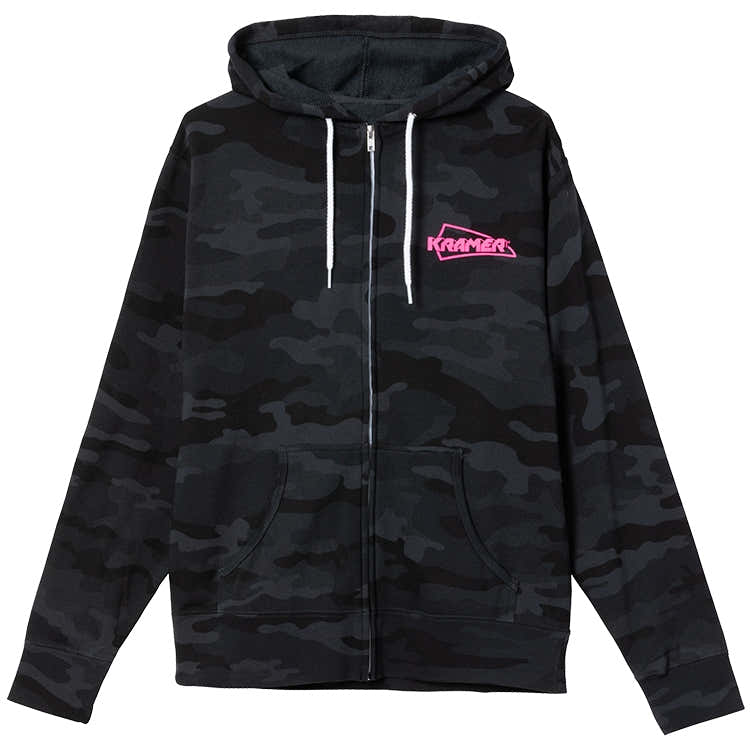 "M" Felpa con cappuccio e zip integrale Kramer Camo (Nero)