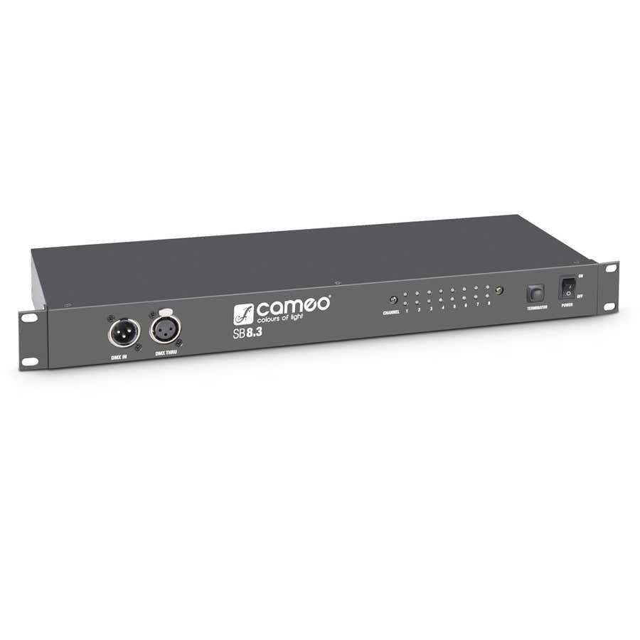 SB8.3 - SPLITTER - BOOSTER DMX 8 CANALI (XLR 3 PUNTI)
