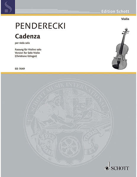 Penderecki - Cadenza - Violon