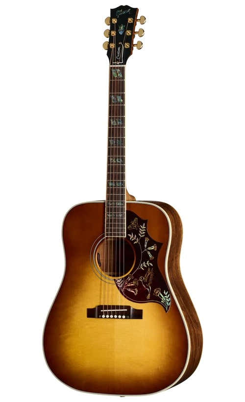Hummingbird Elegante Koa Sunburst miele Moderno