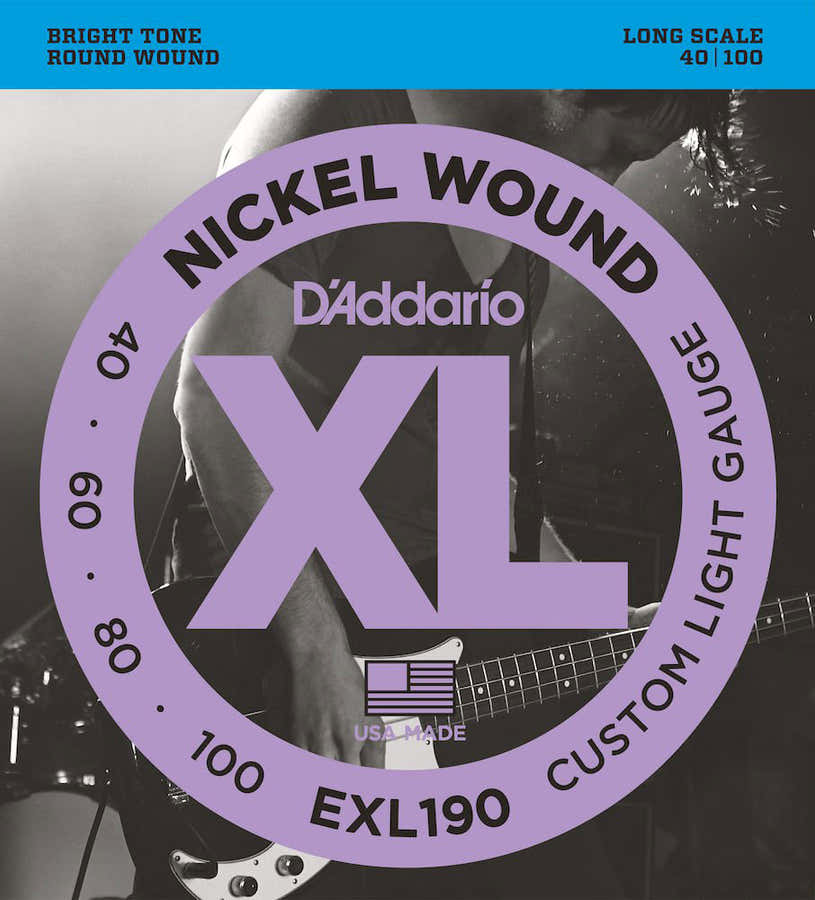 EXL190 Avvolte in nickel scala lunga custom leggere 40-100