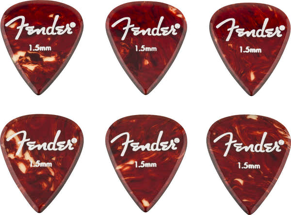 Fender Aero Plettri acrilici 6 pezzi 1.5mm