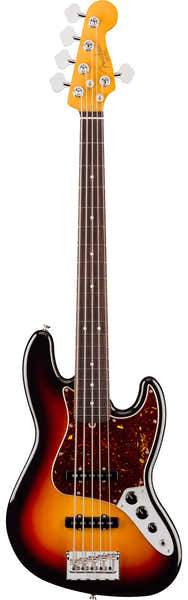 Fender Jazz Bass V American Professional, RW Sunburst a 3 colori