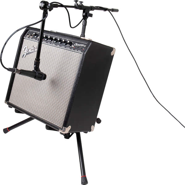 Supporto per amplificatore con asta microfonica
