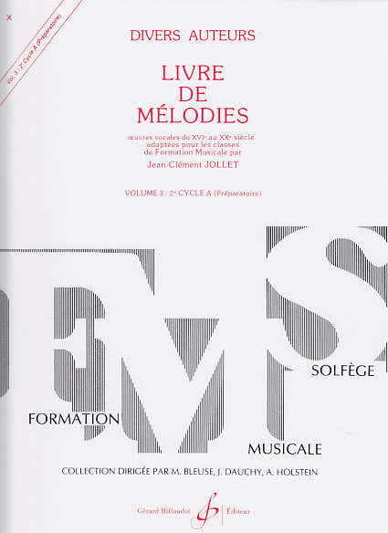 Jollet JEAN-clement - Libro di melodie Vol.3