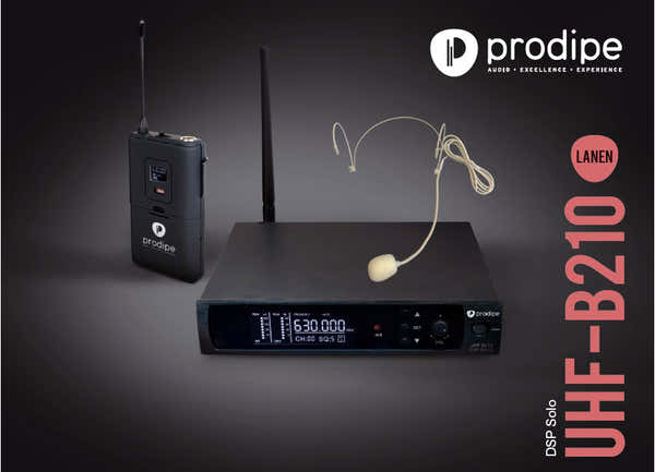 UHF B210 DSP Microfono headset Solo