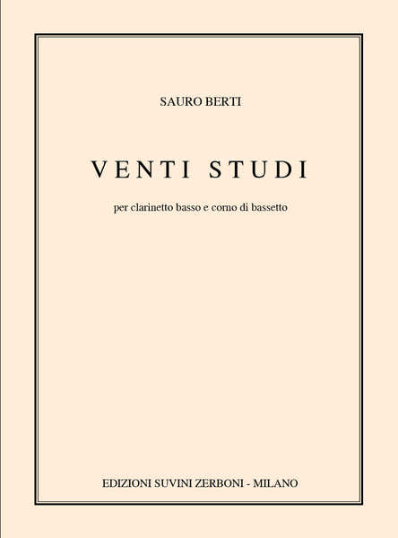 Berti S. - Venti Studi - Clarinette Basse