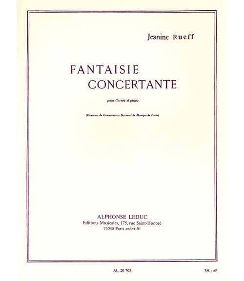 RUEFF JEANINE - Fantasia concertante - Cornetta e pianoforte