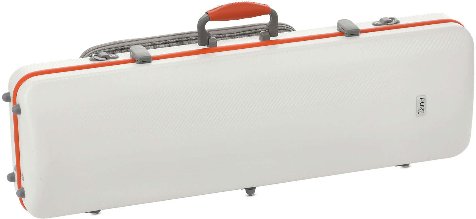 VIOLIN CASE POLYCARBONATE FUN 4/4 - 1/2 WHITE / ORANGE