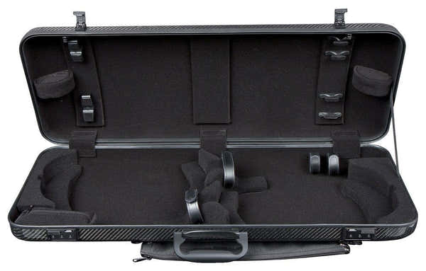 Custodia Doppia Idea 2.5 Nera (Maniglia Laterale) - Violino 4/4