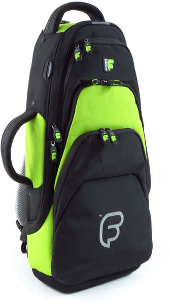 Fusion Bags Premium Black/Green Alto Saxophone Case