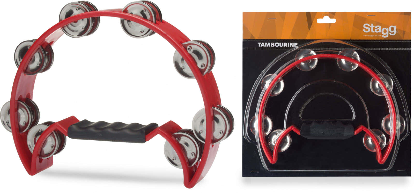 Tamburello 1/2 Luna 16 Piattelli Rosso