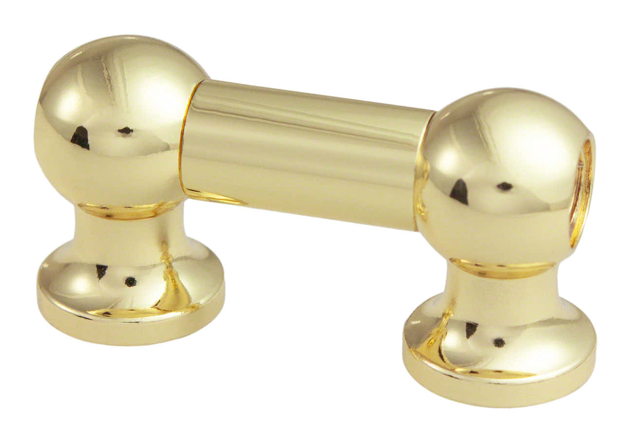 TL12D25-BR Blocchetto Tubo 25mm Dorato Doppio Tirante (X1)