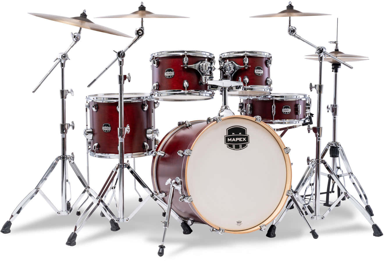MARS MAPLE FUSION 5 FUSTI PER BATTERIA MERLOT SATIN