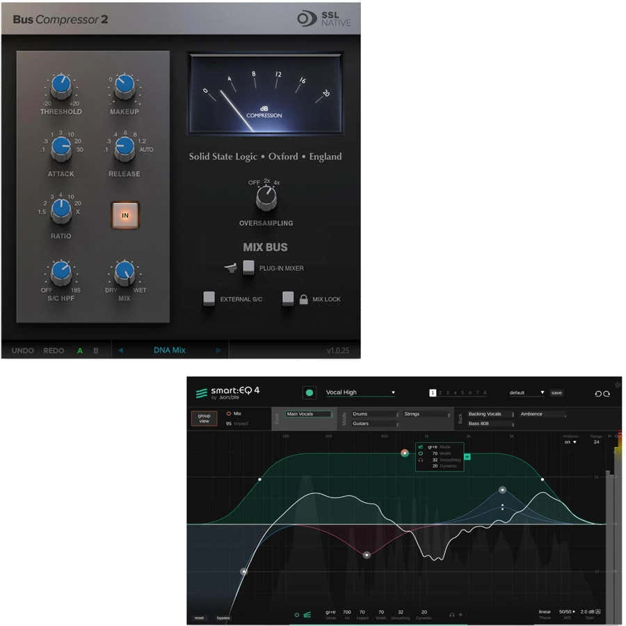 SSL Compressore di bus 2 + Sonible Smart:Eq