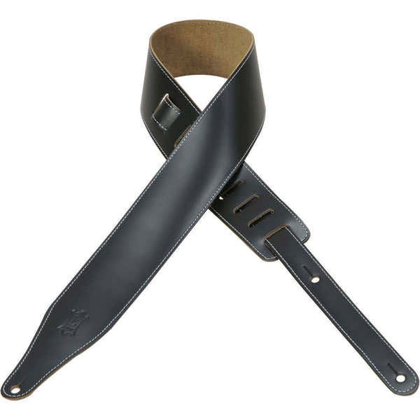 6.4 CM LEATHER WITH BLACK DECORATIVE STITCHING
