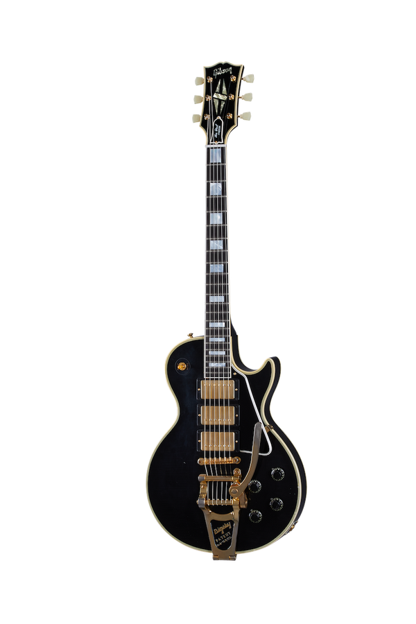 Les Paul Custom 1957 Riedizione 3 pickup Bigsby Ebano leggermente invecchiato CSHR