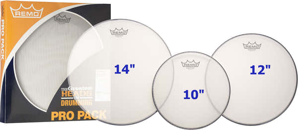 Remo PP-2252-SN - PROPACK DRUM SET MESH HEAD SILENTSTROKE 10/12/14