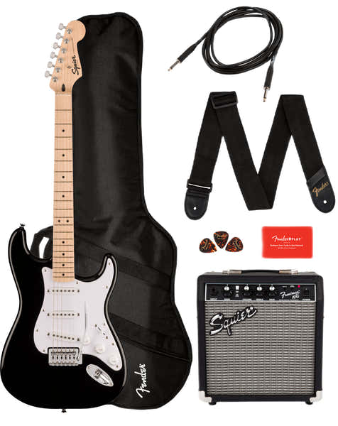 Stratocaster Sonic Pack MN Nero