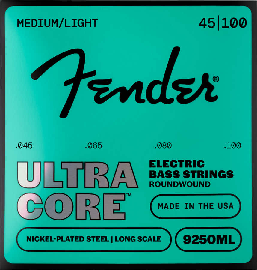 Corde per basso Ultracore, acciaio nichelato, estremità a pallina, 9250ML 45-100, (4)