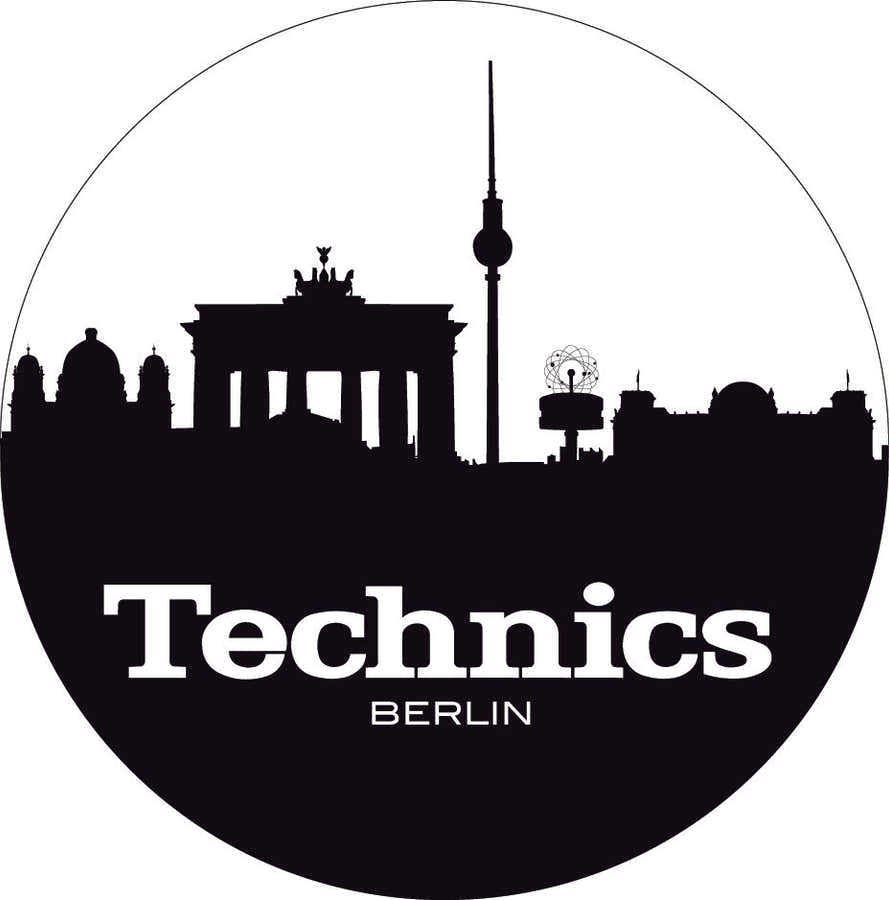 LP Tappetino per giradischi Technics "berlin" Nero/bianco