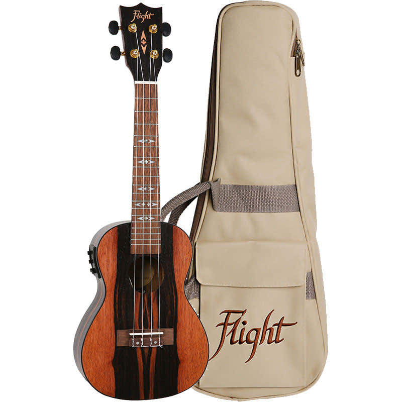 Concert Ukulele elettroacustico con borsa