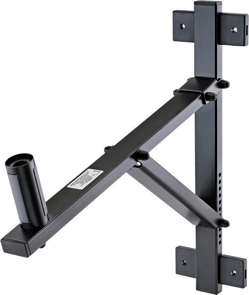 K&M 24110-000-55 Supporto murale nero per altoparlante