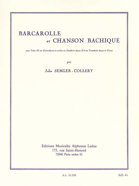 Barcarolle and Bacchanalian Song