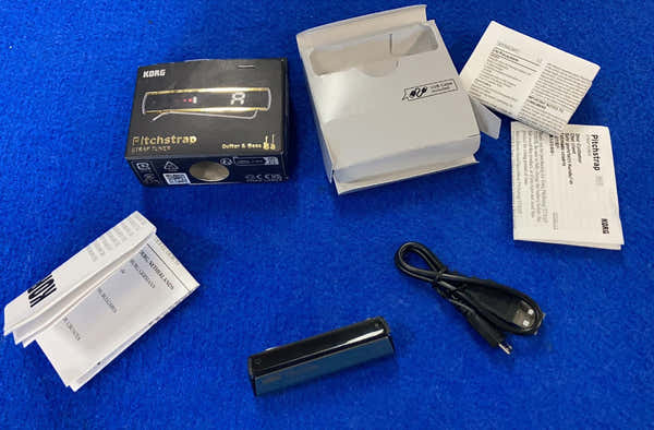 Korg PITCHSTRAP RECHARGEABLE STRAP TUNER, GOLD - B Stock