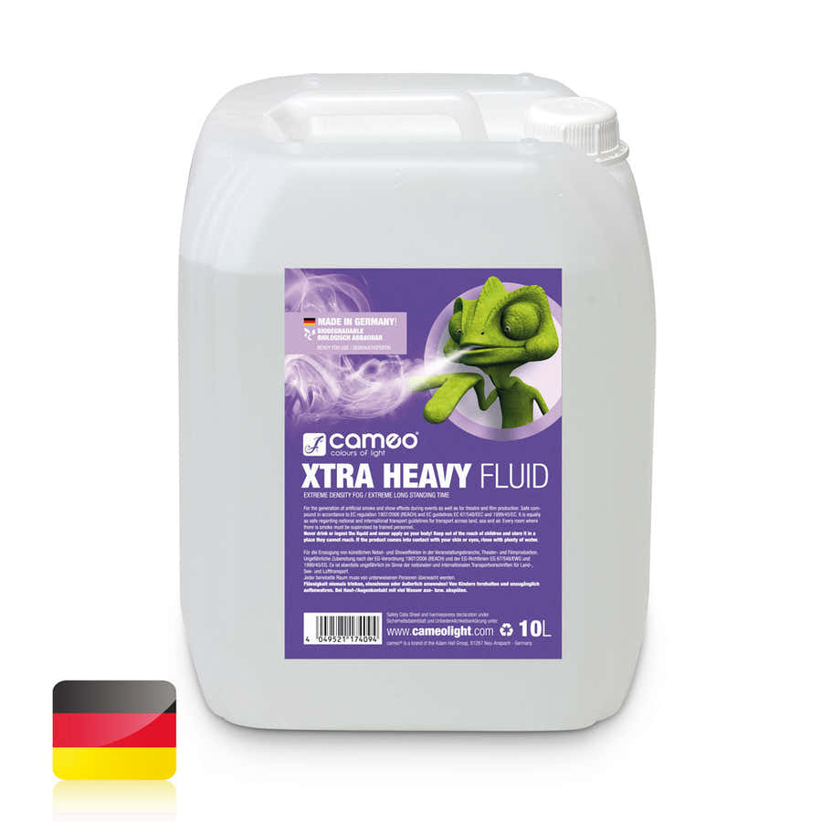 XTRA HEAVY FLUID 10L - FLUIDO ESTREMAMENTE LUNGA E AD ALTA DENSIT PER MACCHINE DA FUMO - 10L