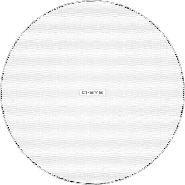 Q-SYS AD-C245C-WH griglia bianca con bordo sottile