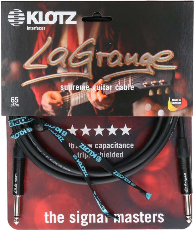 LA-grange Cavo per Strumento Nero 3M Jack Mono - Jack Mono