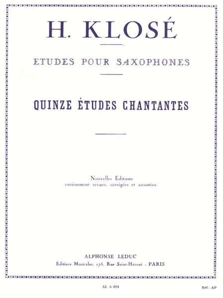 15 Etudes Chantantes