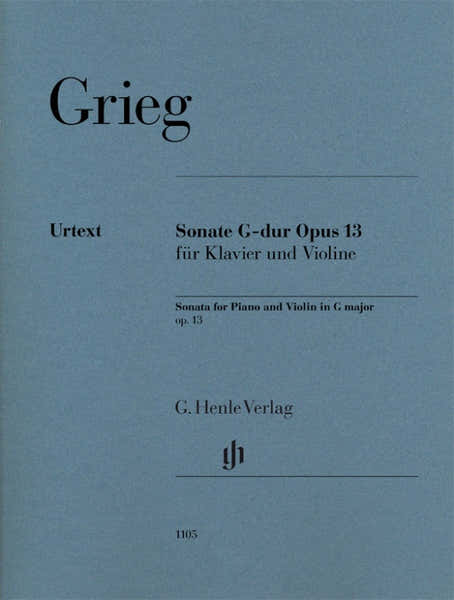Grieg Edvard - Sonate Pour Violon En Sol Majeur Op.13 - Violon & Piano