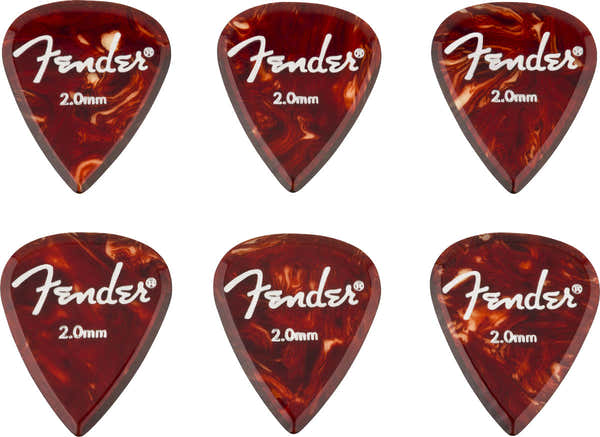 Fender Aero Plettri acrilici 6 pezzi 2.0mm
