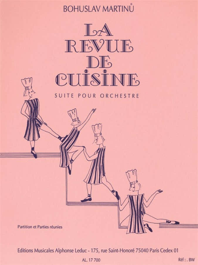 Martinu Bohuslav - La Revue De Cuisine - Suite per Orchestra - Partitura e Parti Separate