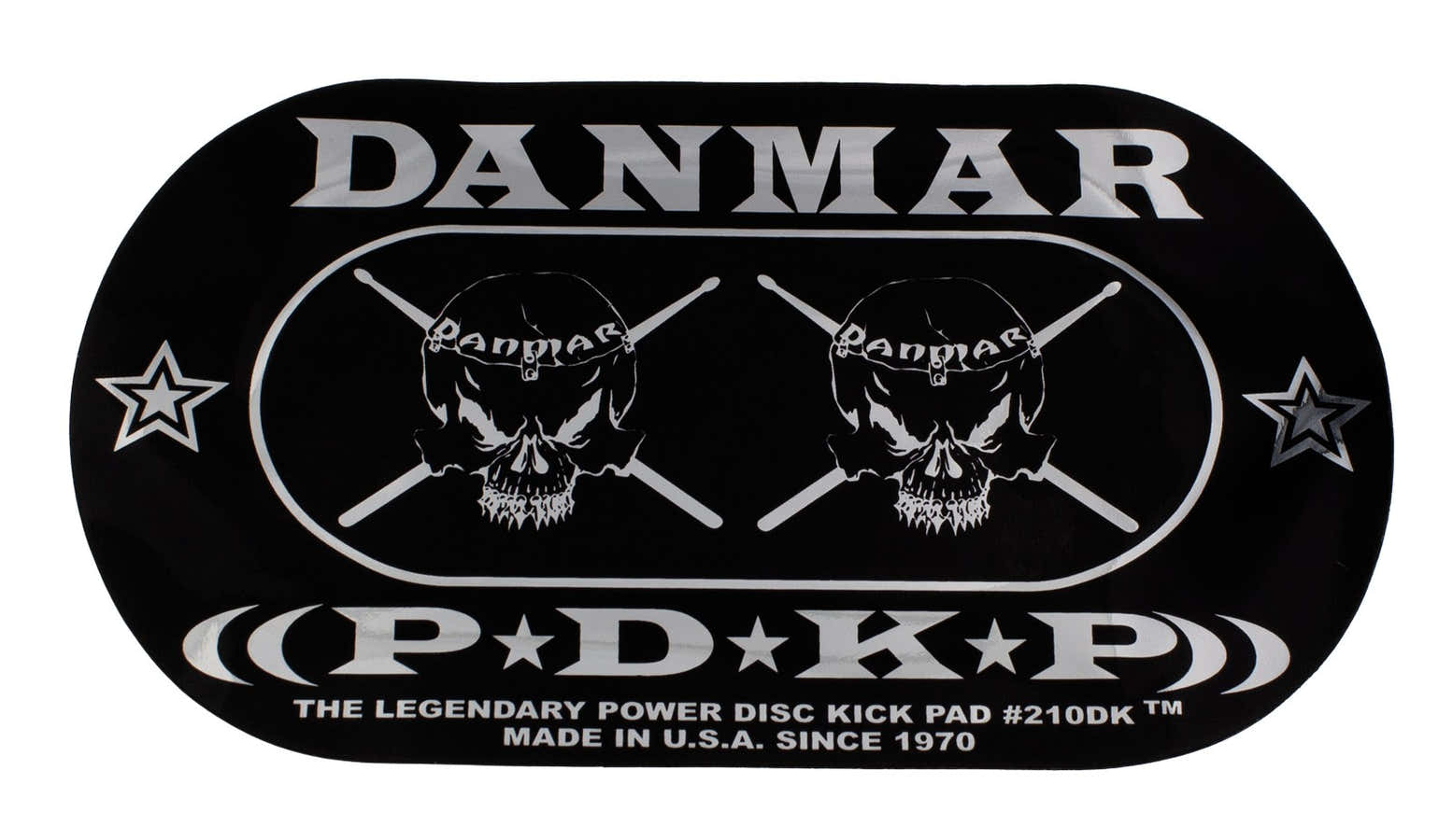 210DKSk - Pad Adesivo Per Cassa Con Doppio Pedale - Skull