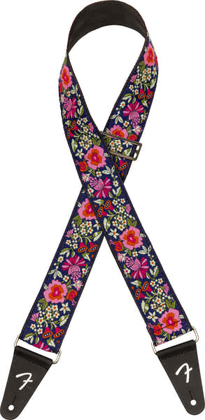 Tracolla in jacquard Mosaic Blu