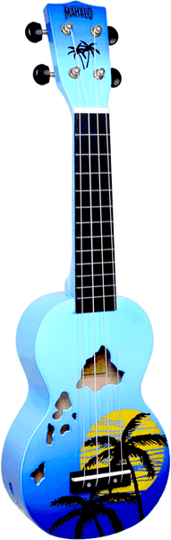 Soprano Finitura Isole Hawaii Blu Brillante