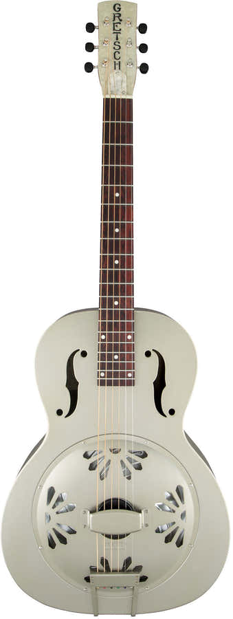 G9201 Honey Dipper Resonator con manico rotondo e cono biscuit, Shed Roof
