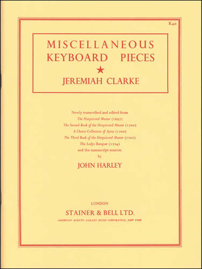 Jeremiah Clarke - Pezzi vari per strumenti a tastiera