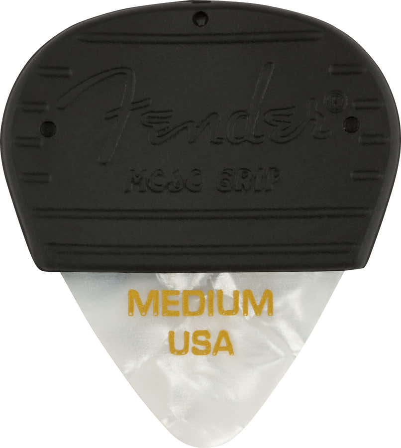 Mojo Grip Plettri in celluloide medi Confezione da 3 White Moto