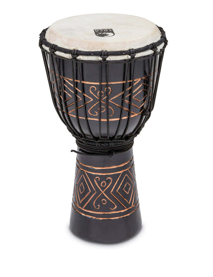 Djembe Street Series Medio 10" X 20" Onice nero