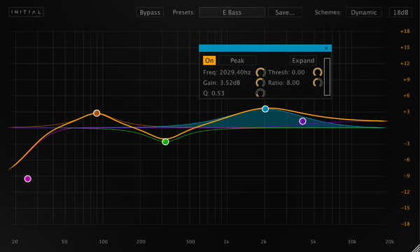 Initial Audio EQ dinamico