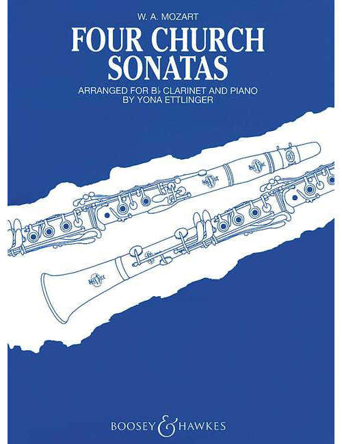 Mozart - Four Church Sonatas Kv 67 68 244 336 - Clarinette Et Piano