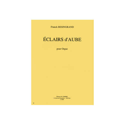 BESINGRAND FRANCK - ECLAIRS D'AUBE - ORGUE