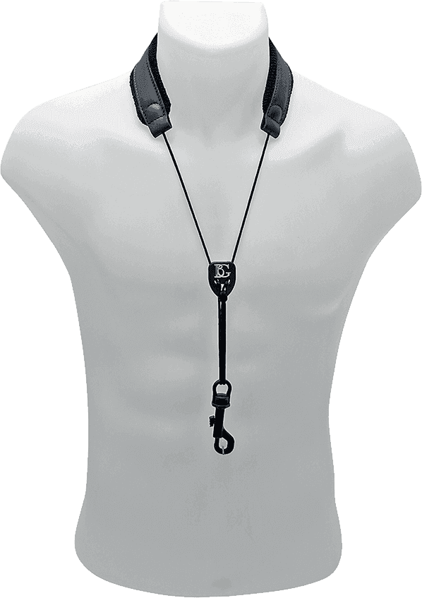 S20SH - COLLARE SASSOFONO ALTO TENORE CUERO (SNAP HOOK)