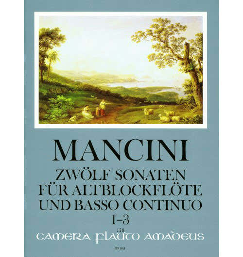 Mancini Francesco - 12 Sonate Vol.1 (sonate 1-3) - FLB Alto & BC