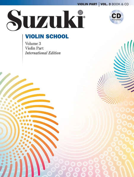 Alfred Publishing Suzuki Violin School Violin Part Vol.3 Rev. Edition + CD - Violon